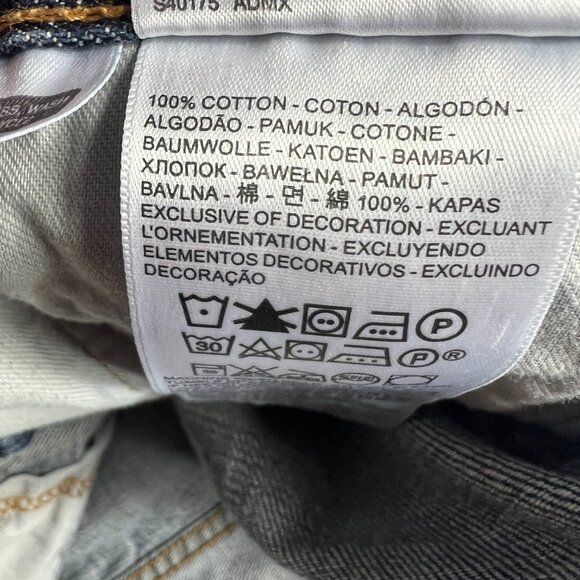 Levi's Jeans Mens 34x29* 559 Relaxed Fit Straight Leg Blue Faded Denim Tag 33x30 - Picture 7 of 16